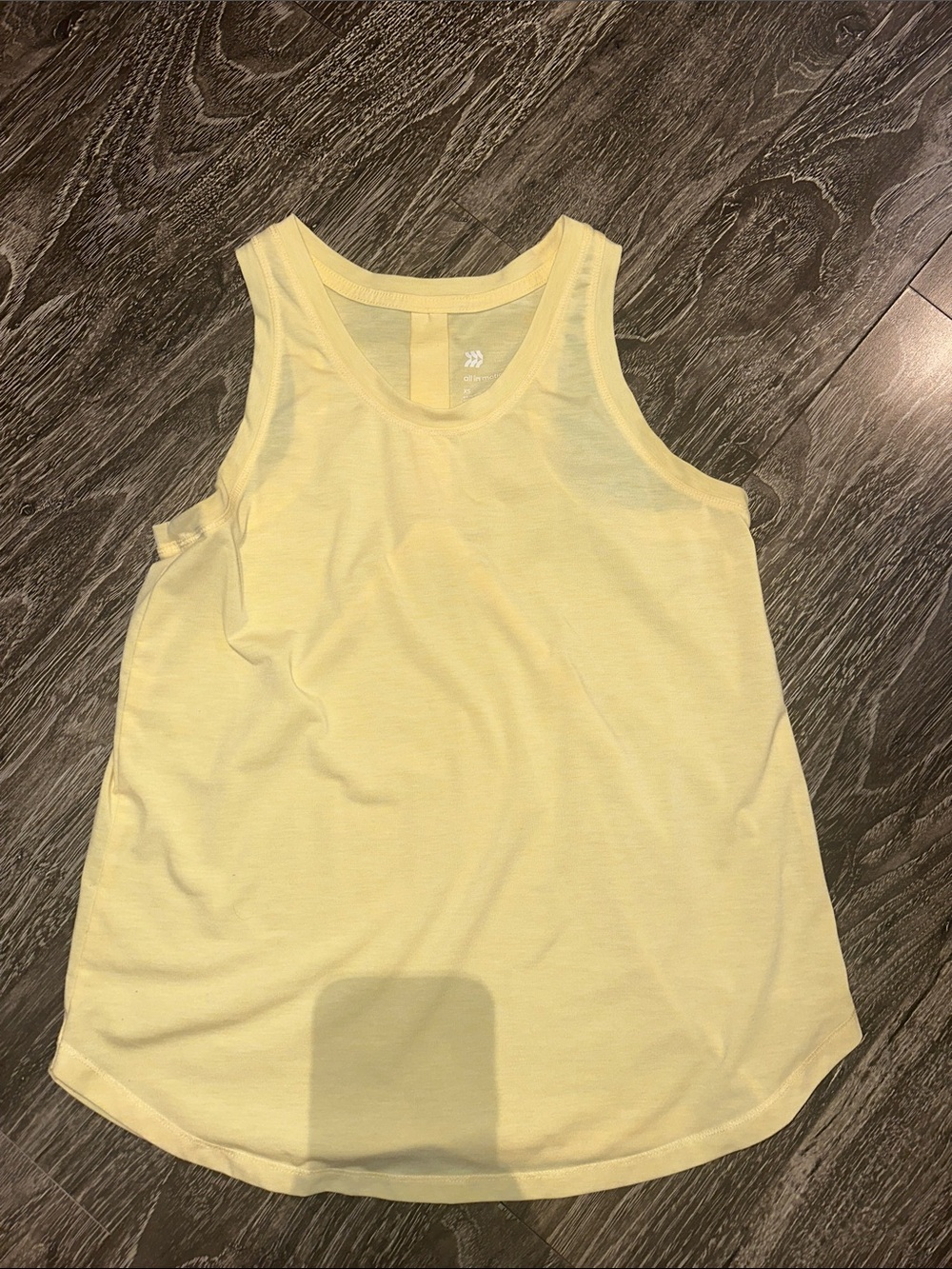 all in motion Yellow Racerback Tank Top
